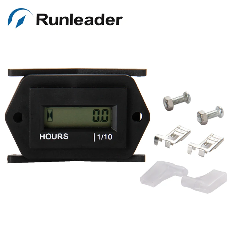 Runleader HM008A водонепроницаемый ЖК-дисплей DC4.5-60V счетчик часов для морских ATV