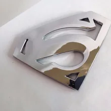 3D Chrome эмблема Авто Логотип Супермен Знак ABS мотоциклетные автомобильные аксессуары для укладки забавные наклейки