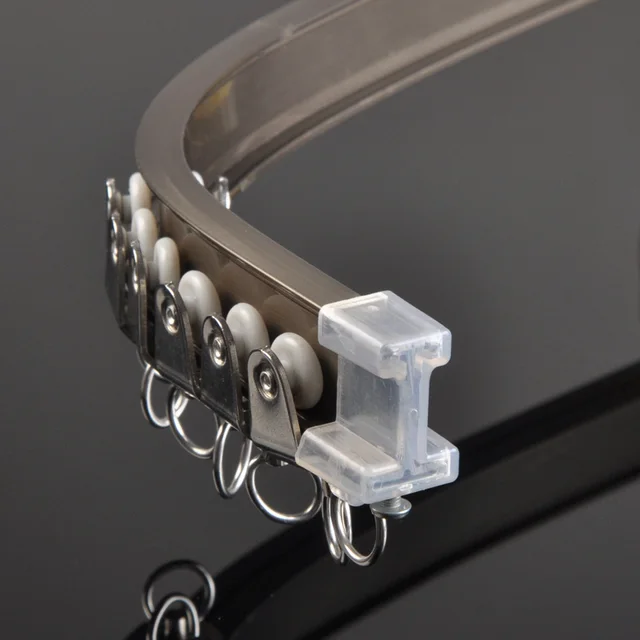 Curtain track straight track bendable aluminum curtain rod curved track rail next top mounted