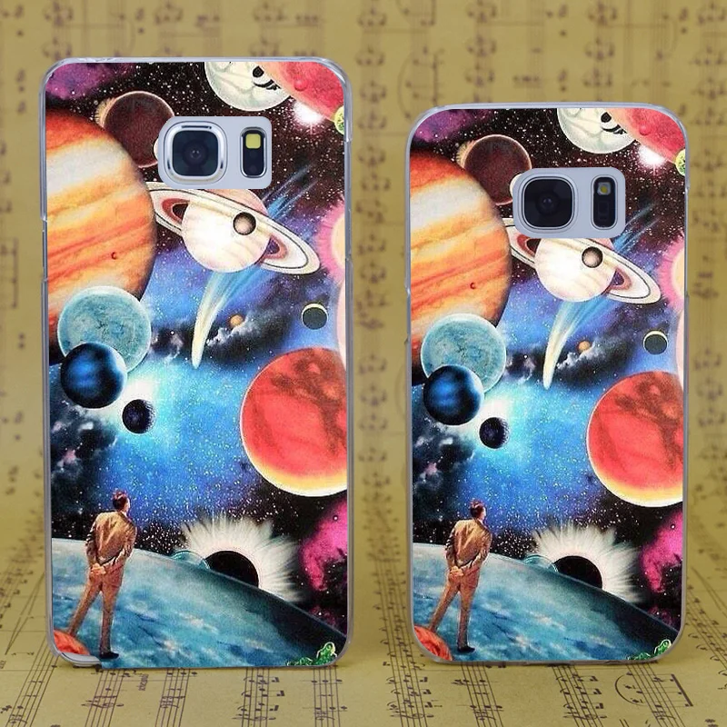 Dream Фокс B0068 кислоты поездки tumblr Прозрачный жесткий чехол для Samsung Galaxy S 4 5 6 7 8 мини