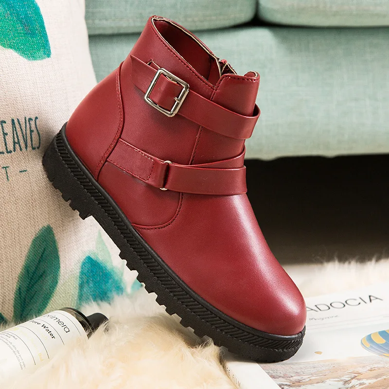 

2019 Arrivals Soft Leather Ankle Boots Women Comfortable Mid Heels Boots for Ladies Spring Autumn Women Shoes Winter Boots Women