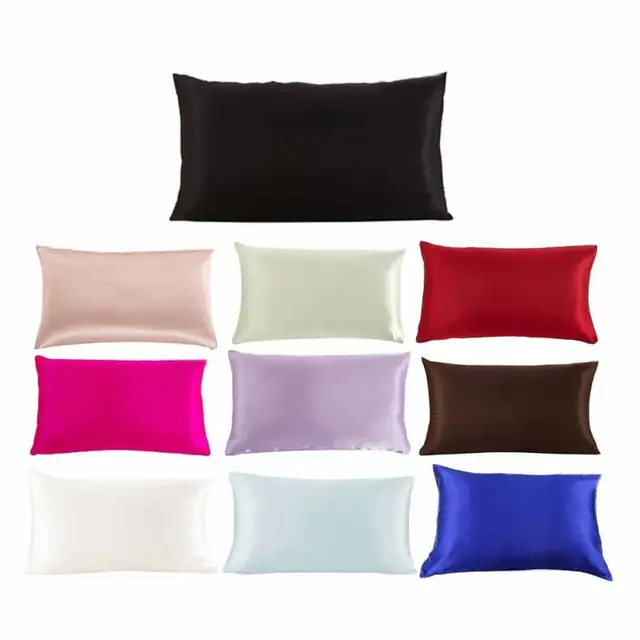50*76CM Super Soft Pillowcases Washable Rectangle Silk Throw Pillow