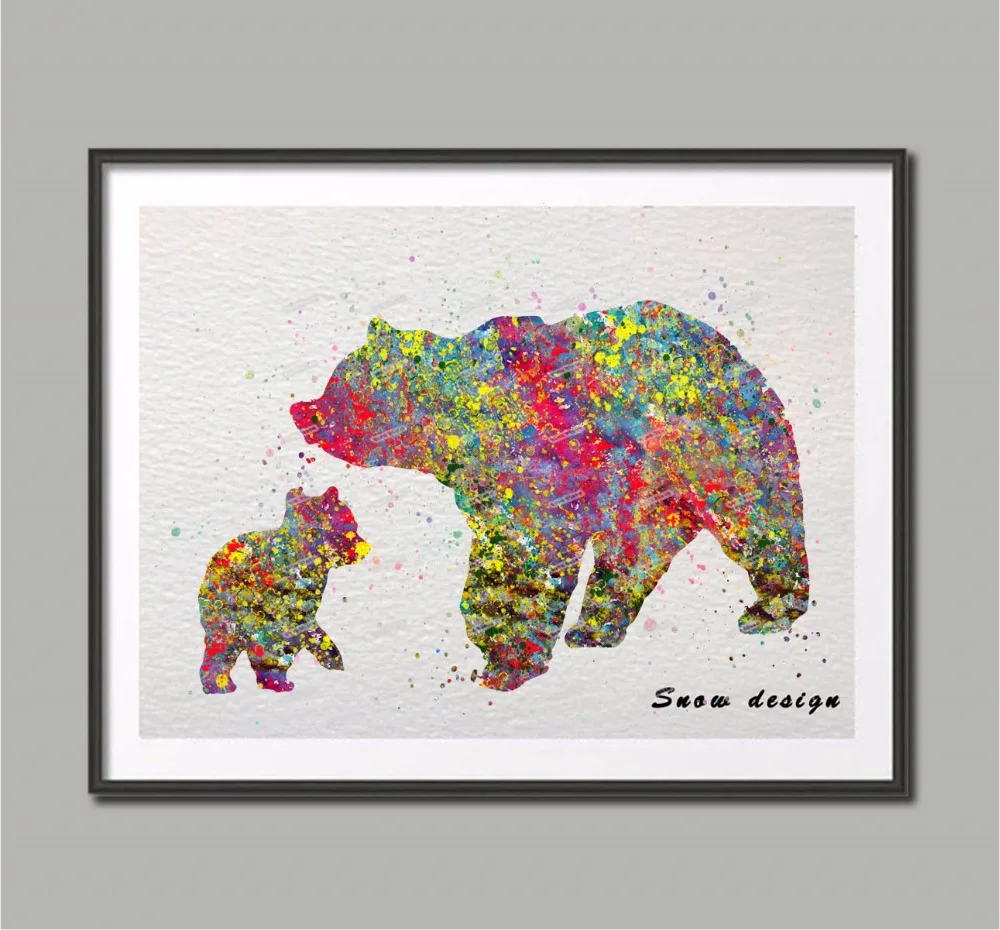 Rikivity Original Oso Madre Y Oso De La Taza De La Familia Del