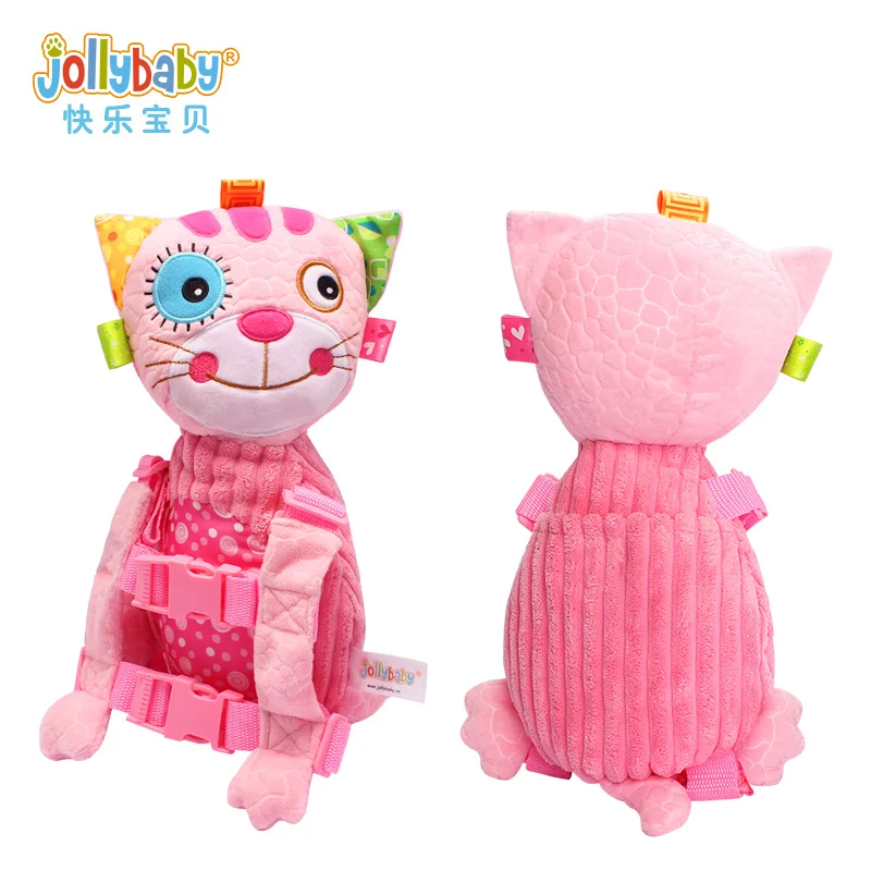 JOLLYBABY Детский плюшевый рюкзак с набивными животными для детей от 1 до 3 лет