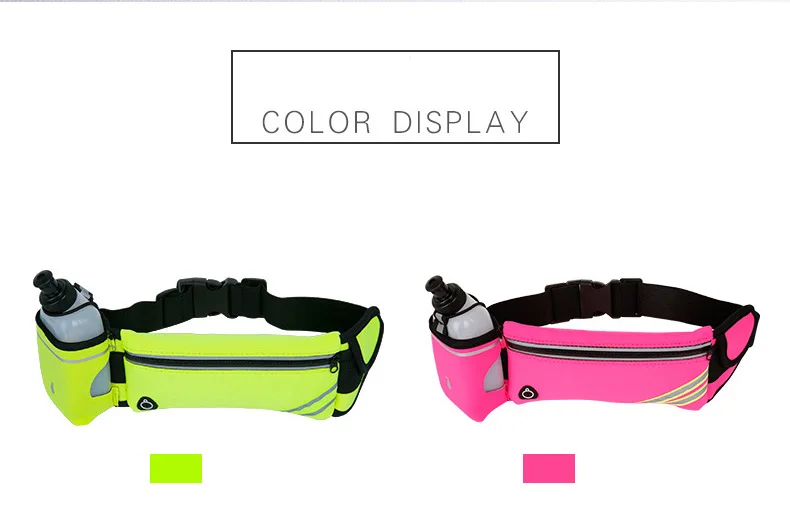 Tfshining Waterproof Running Hydration Belt Reflective Sport Running Water Hip Phone Bag Pouch Racing Gym Waist Pack With Bottle (12)