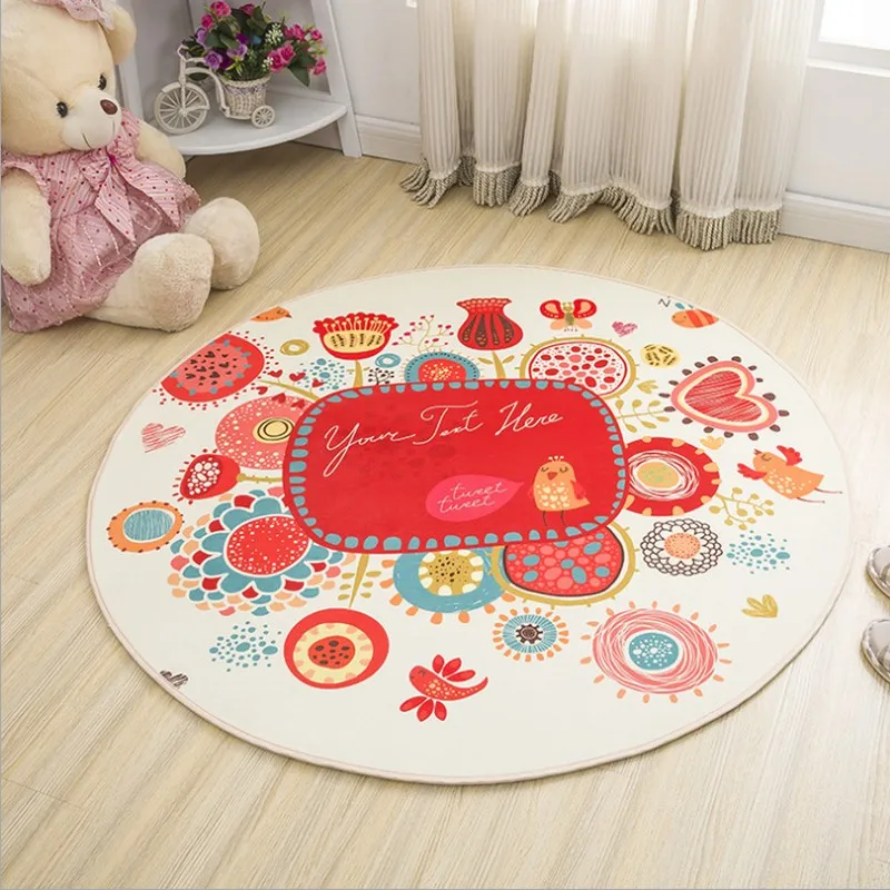 Round Cartoon Style Kids Carpets Anti-Skid Rugs For Bedroom/Bathroom Competer Chair Mats Cute Animals Rugs BABY game mat cartoon Round Cartoon Style Kids Carpets Anti-Skid Rugs For Bedroom/Bathroom Competer Chair Mats Cute Animals Rugs BABY game mat cartoon