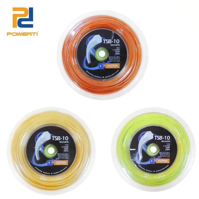 Powerti Hexagonal 1.25mm Polyester Tennis String 200m Reel String