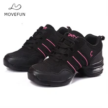 Новинка; дышащая обувь для танцев на мягкой подошве; женские спортивные кроссовки для танцев; обувь в стиле джаз и хип-хоп; женская танцевальная обувь; Zapatos movefun; 61