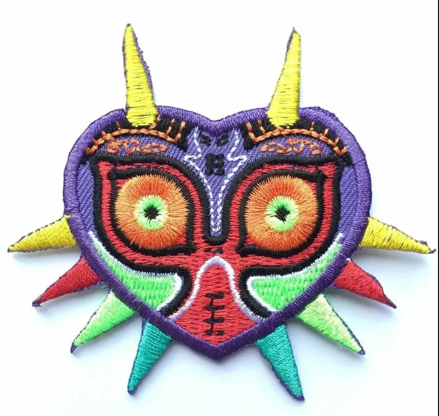 Zelda Majora's Mask iron on patches игровой значок вышитый DIY Аппликация оптом