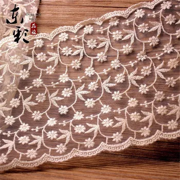 

15yard* 132mm Embroidery White Lace Ribbon Lace Fabric DIY Sewing Handmade Crafts Wedding Decor Fashion Skirt Accessories
