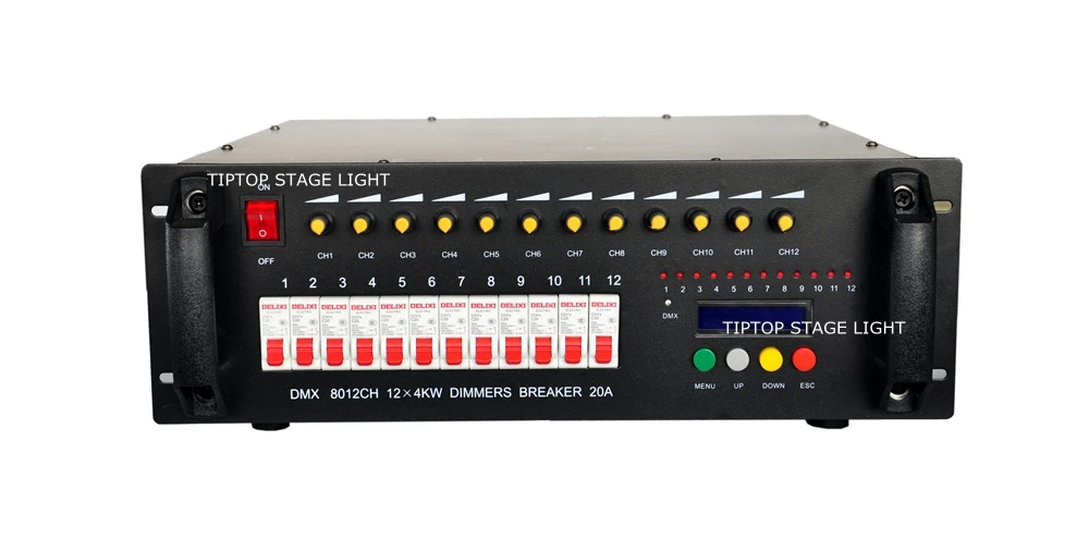 Оптовая продажа 12 канальный регулятор света DMX 4 кВт контроллер 512 1 год гарантии