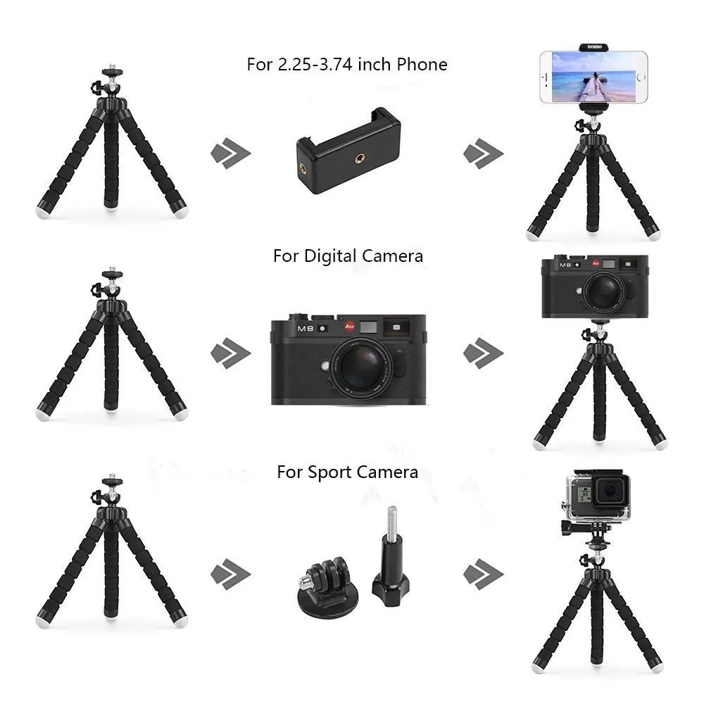 DUSZAKE гибкий Gorillapod мини штатив для телефона Аксессуары для камеры штатив селфи палка для iPhone samsung Xiaomi huawei Gopro