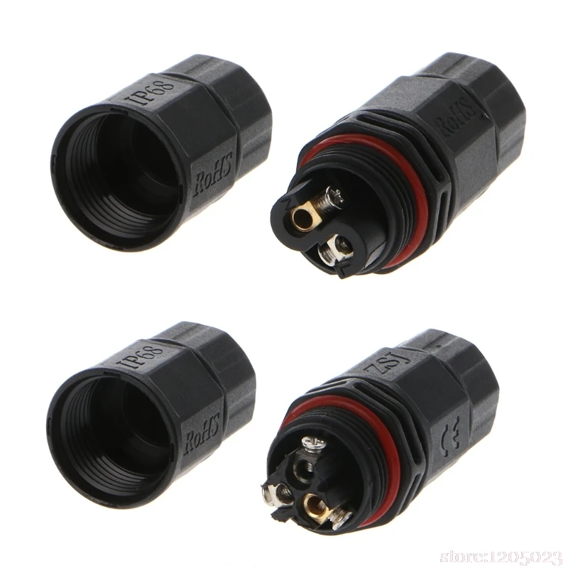 

Waterproof Outdoor External Junction Box Cable Straight Connector 2 Pin 3 Pin 8mm-10mm