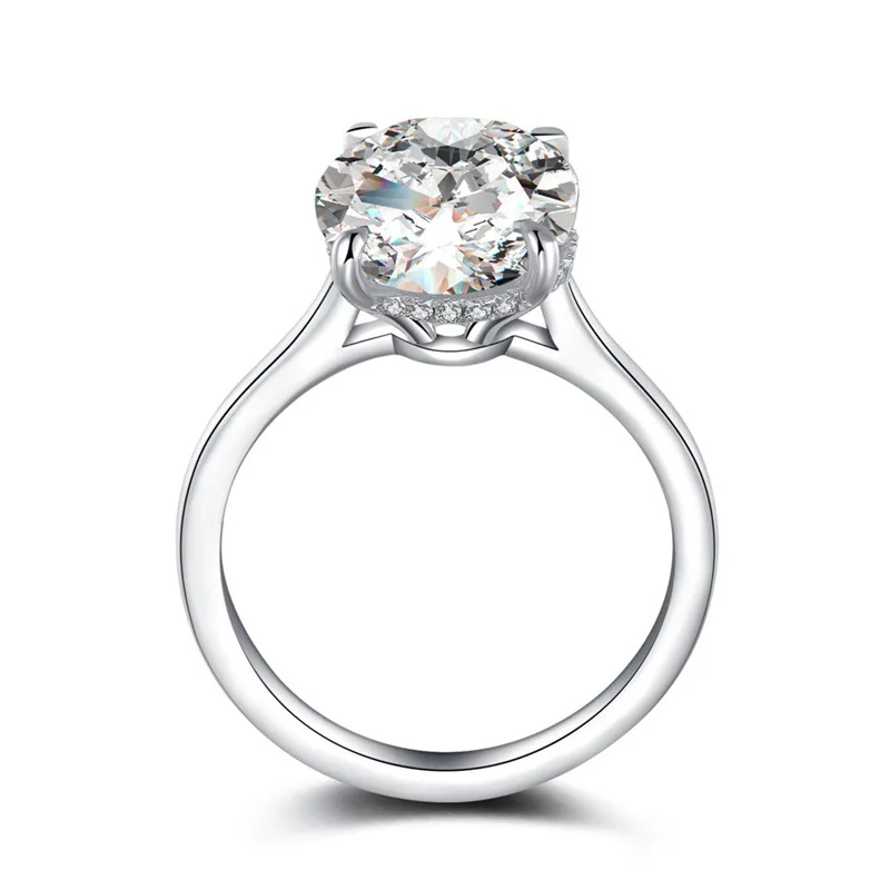 

Pigeon Egg SONA Diamond Ring for Women 925 Sterling Silver Fashion Exquisite Charming