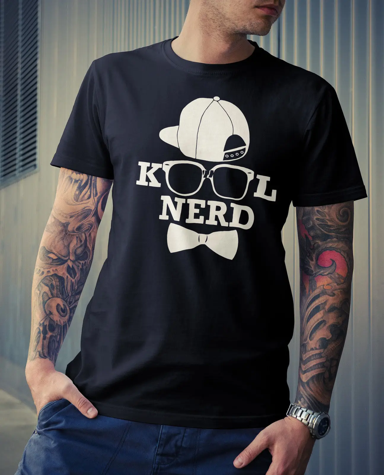 Mens Kool Nerd T Shirt Funny Fashion Gift Tee Design Novelty Gaming ...