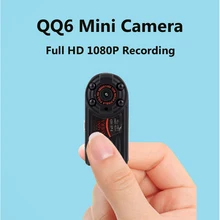 QQ6 мини Камера Full HD 1080 микро Камера инфракрасный Nigth Видение DV Камера Портативный 12 м движения Сенсор видеокамера espia