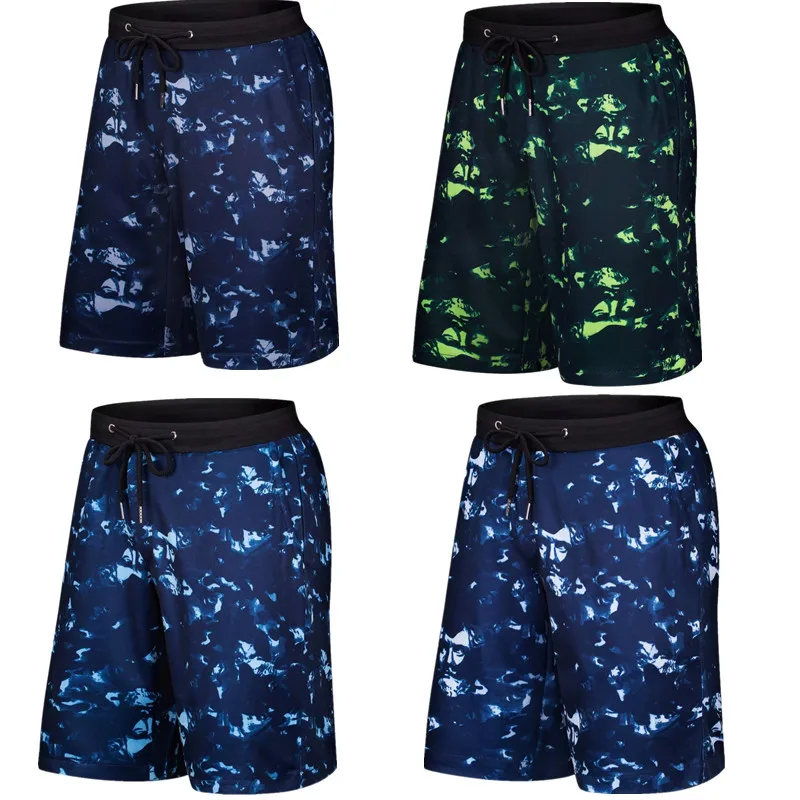 

18 19 summer men's Pants Male Youth pants five pants large size beach tide Pants knee-length elastic waist 3202