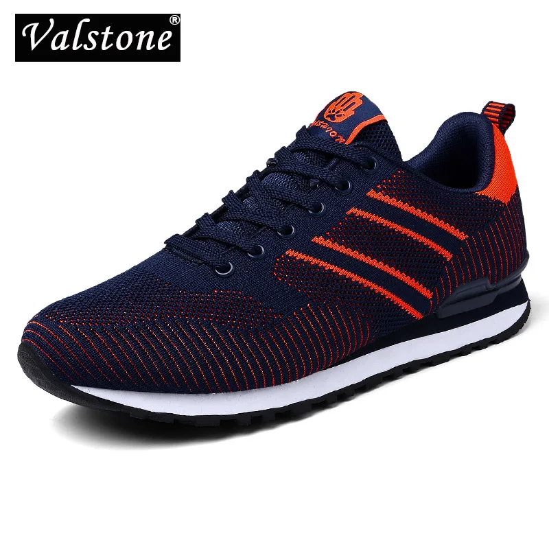 

Valstone Quality Summer sneaker for Men breathable trainers Comfortable Mesh air upper cemented shoes light weight outdoor flats