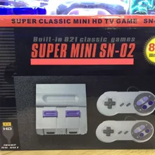 Мини HD HDMI ТВ Видео игровая консоль ручной ретро семейная игровая консоль встроенный 821 классический для SNES игр двойной геймпад PAL& NTSC