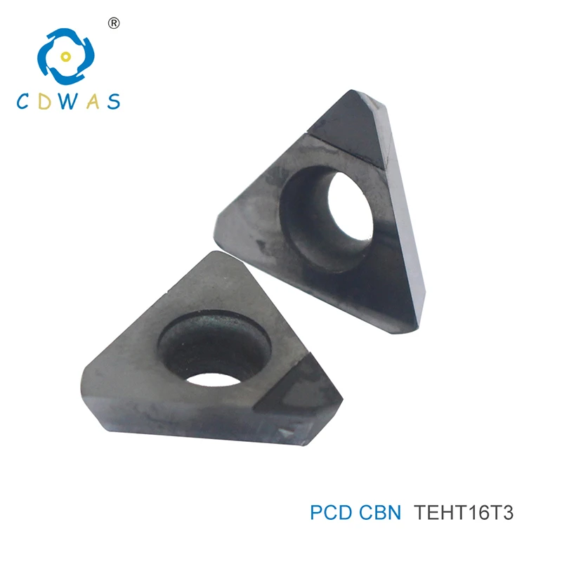 

TEHT1204 TEHT 1204 PCD CBN Diamond Inserts Milling Turning Tool Lathe Cutter Tool For CNC Cutting Tools Blade