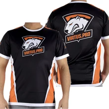 CSGO DOTA2 игровая команда VP Virtus. PRO, футболка из Джерси, игровая футболка, быстросохнущая, полиэстер, футболки с круглым вырезом