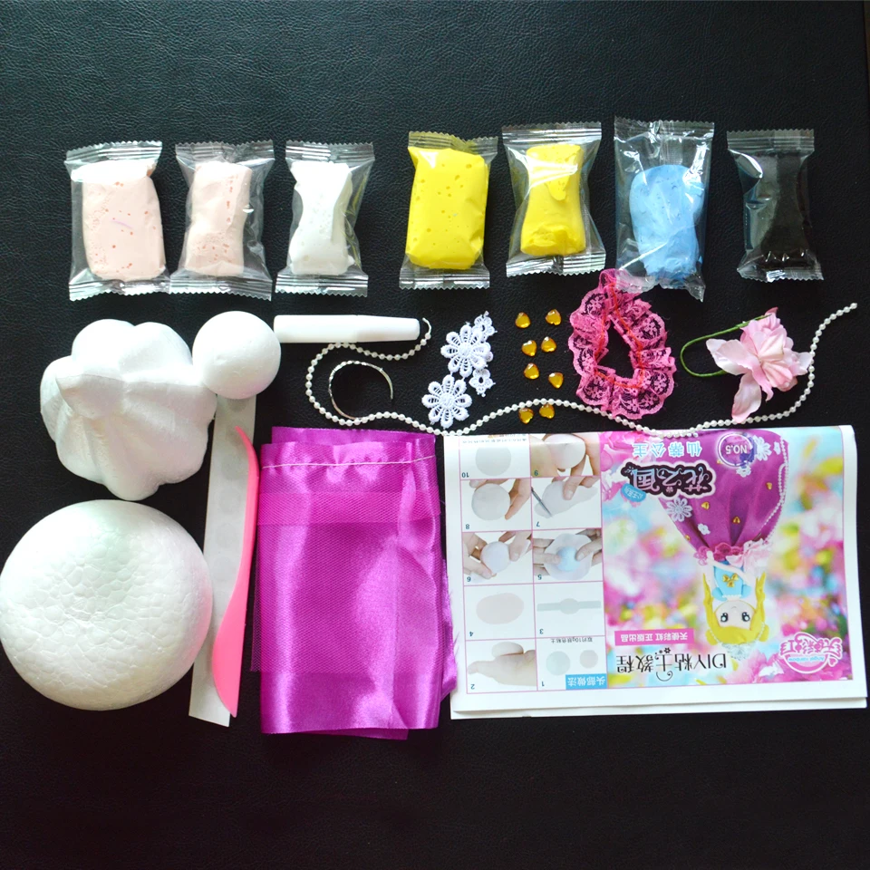 Fluffy Slime Soft Clay Slime Supplies DIY Western Style Princess Doll With Colorful Clay And Dress Education Materials DOLLRYGA Fluffy Slime Soft Clay Slime Supplies DIY Western Style Princess Doll With Colorful Clay And Dress Education Materials DOLLRYGA