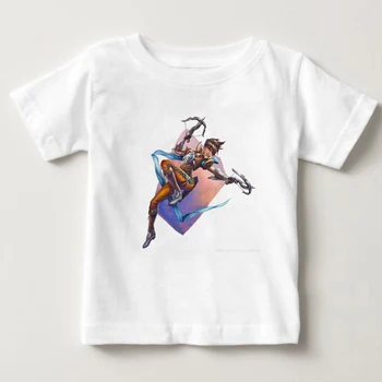 

2019 New t shirt for boy gamer t shirt hot pc game watch over character GENJI flow like water new pattern t shirt kids shirt