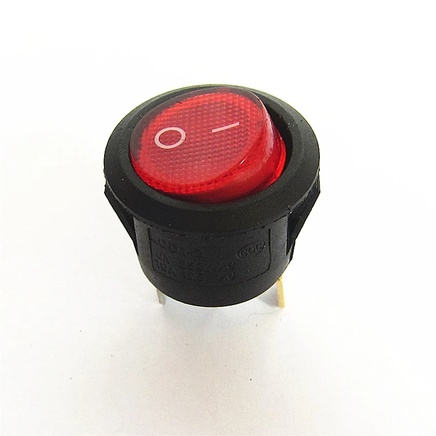 

5pc/set 20mm On-Off 3Pin Boat Car Rocker Switch Red green Button Power Rocker switch power switch