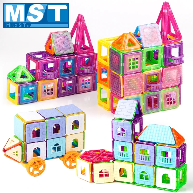 

240PCS Mini Magnetic Blocks Educational Toys Model & Building Toy Plastic Magnetic Designer Construction Set For Kids Gift