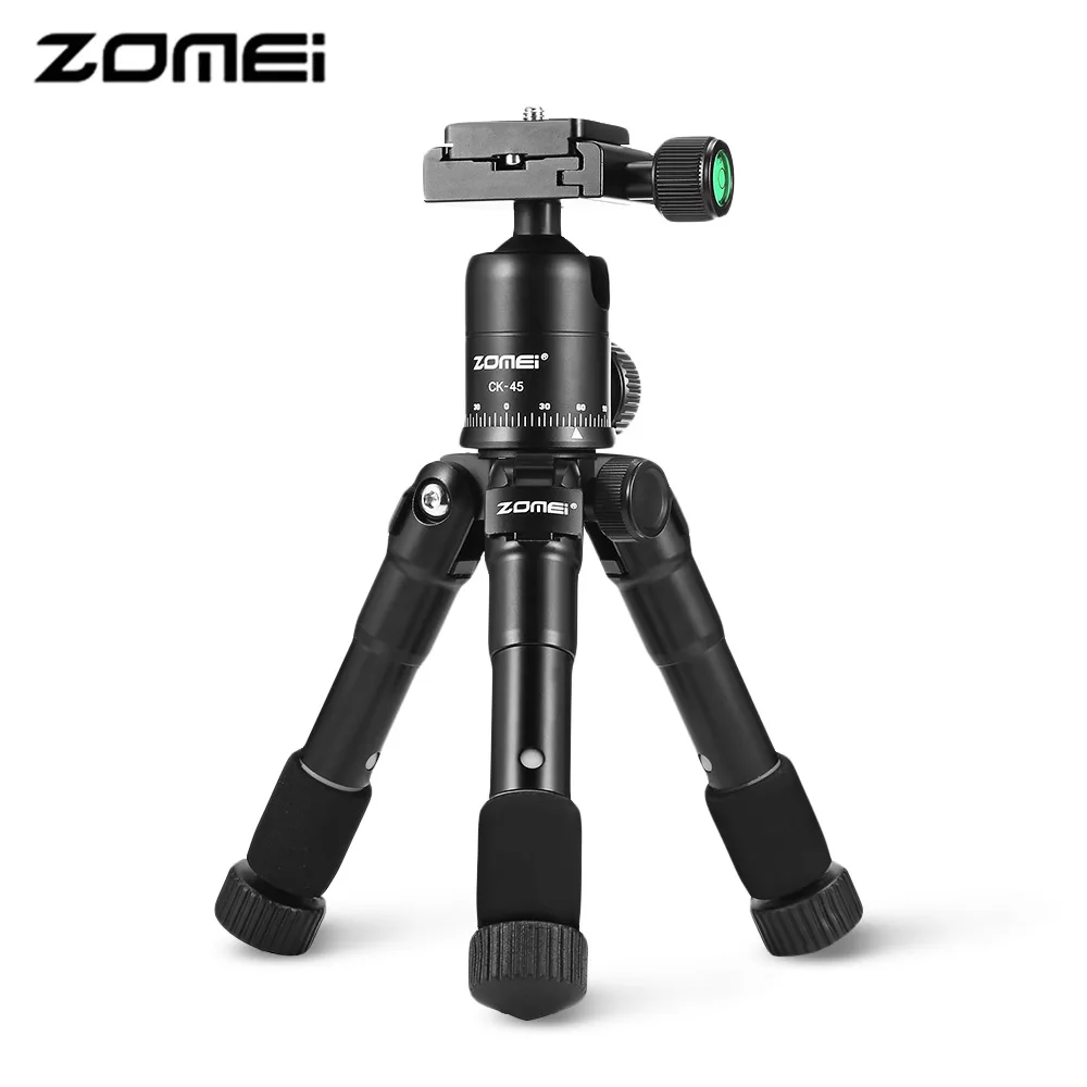 

Zomei CK-45 Portable Mini Tabletop Aluminum Tripod With 5 Sections Quick Release Plate For SLR DSLR Camera Smartphones