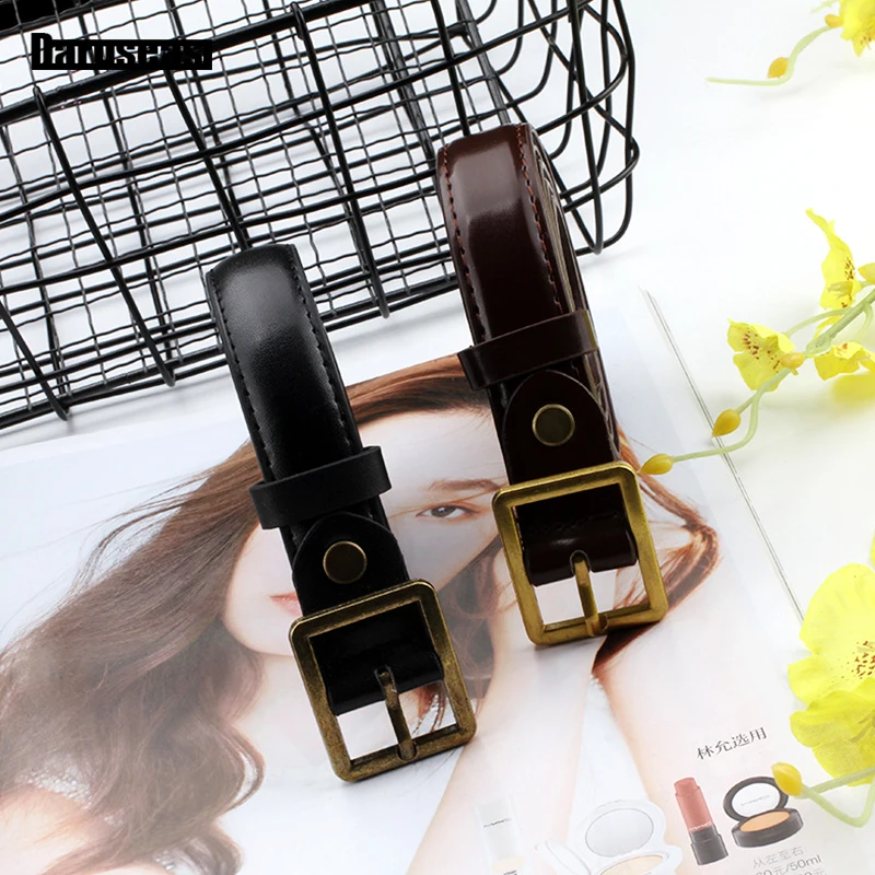 

Women Belt Old style Unisex Jeans belt student Korea Tide retro Belt black Light body Leisure Wild Luxury Strap