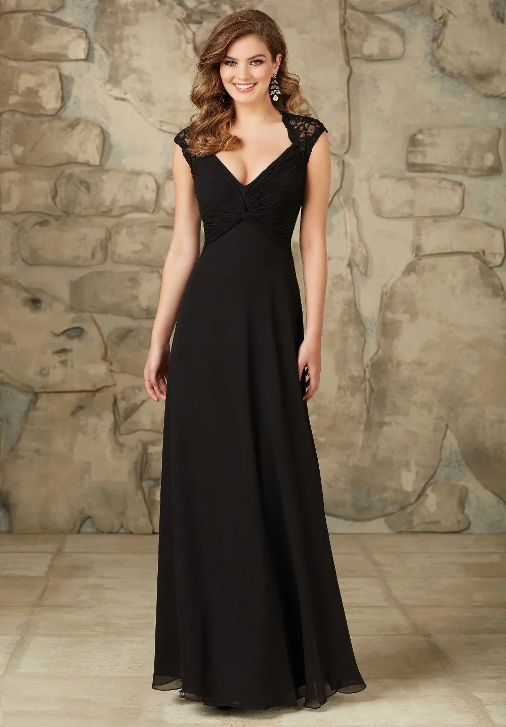 Maternity Formal Wedding Party Dress Long Chiffon Black Lace Maternity Formal Wedding Party Dress Long Chiffon Black Lace Bridesmaid Dresses Plus Size 2017 Open Back Maid Of Honor Gown In From