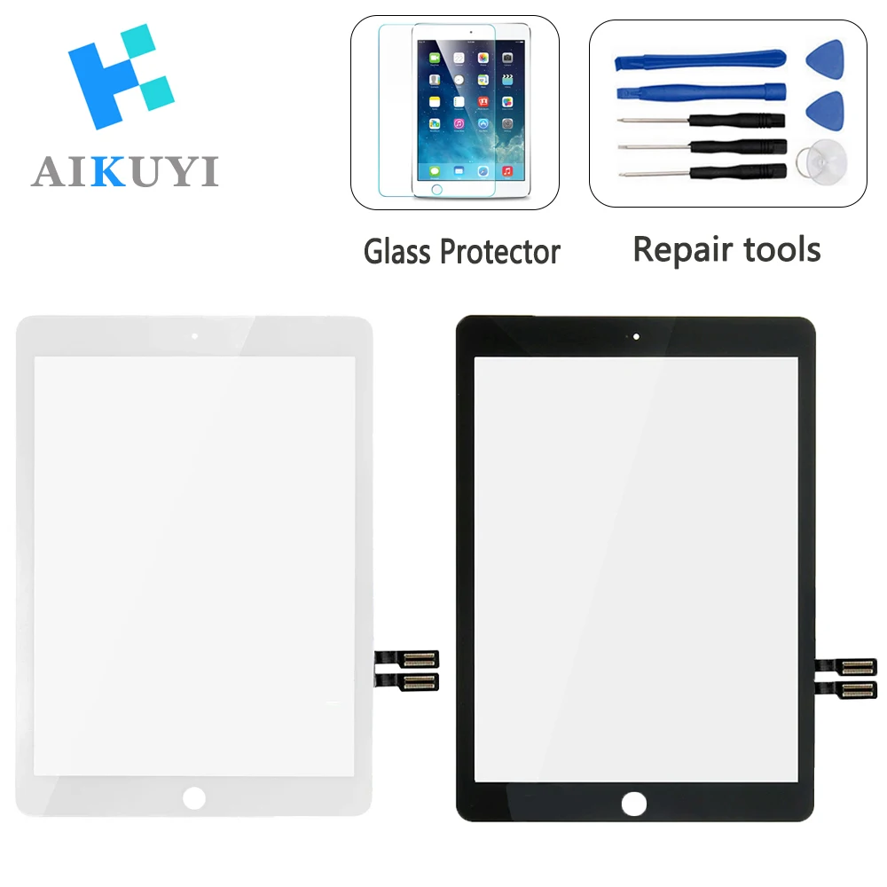 IPAD 10.2 9e GENERATION VITRE TACTILE BLANC AVEC BOUTON HOME ORIGINE