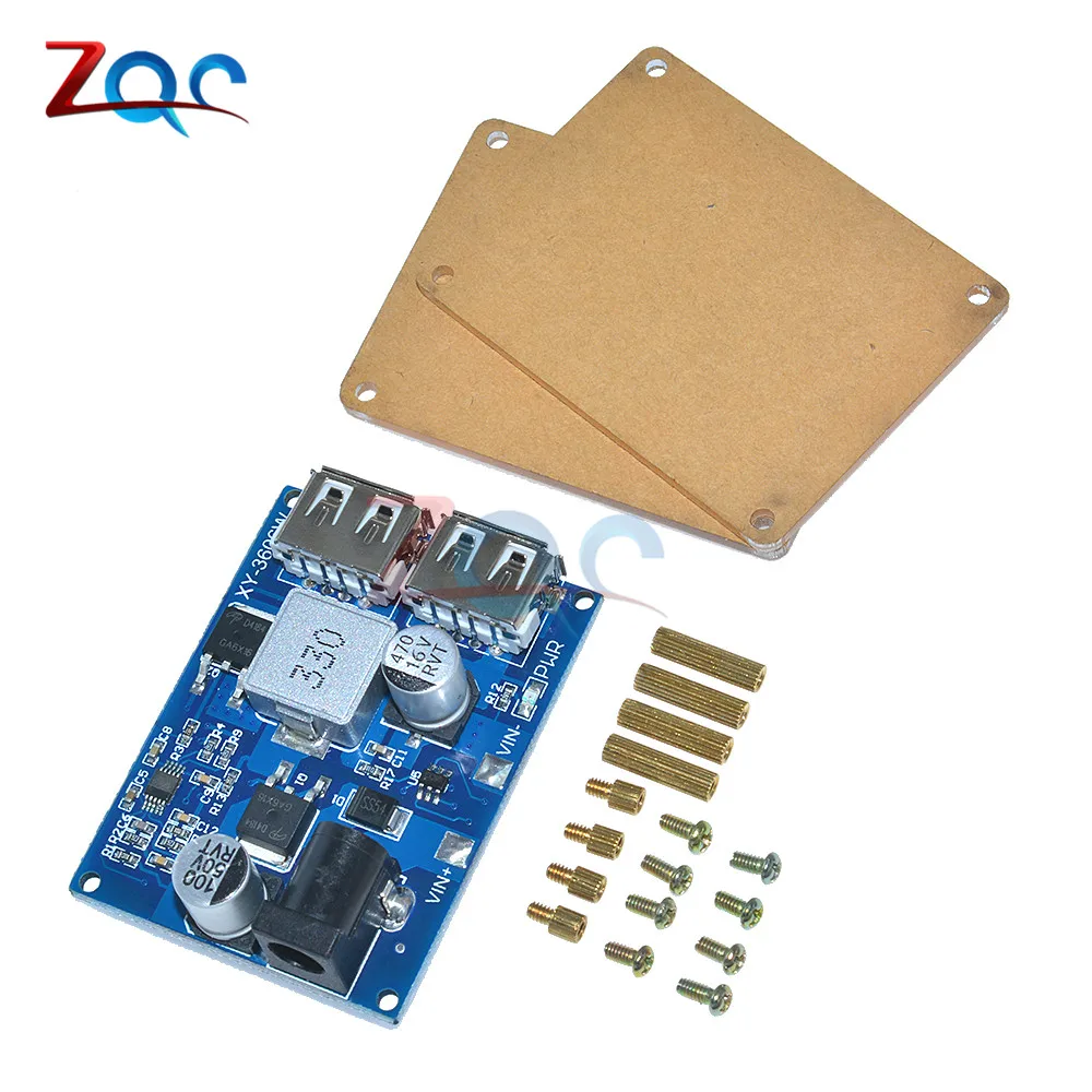 DC 9V 12V 24V 36V to 5V 5A двойной USB выход понижающий преобразователь модуль питания