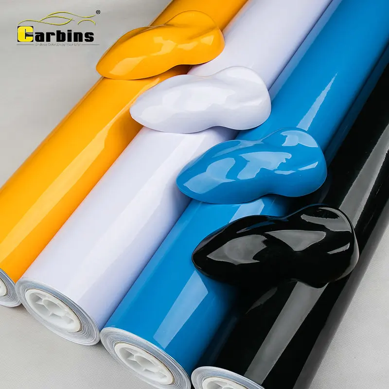 Глянцевая черная виниловая пленка Carbins для автомобиля| |