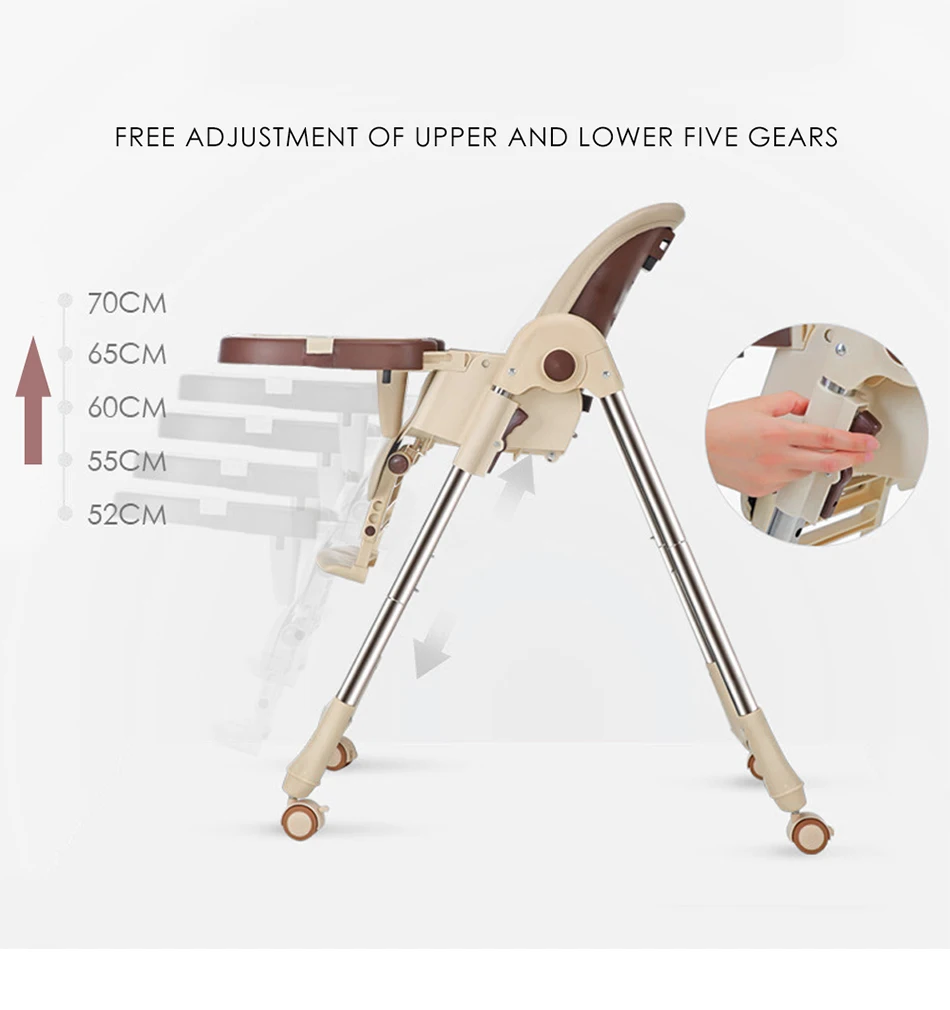 Регулируемое сиденье-усилитель портативный высокий стул для кормления Многофункциональный Детский, обеденный стул для детей безопасность еды обеденные стулья