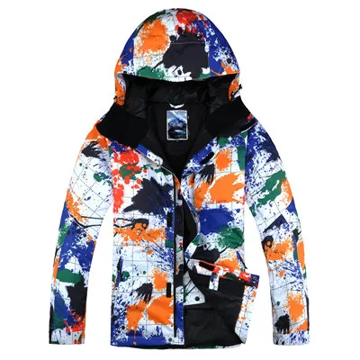 GSOU SNOWSnowboard male European and American style outdoor waterproof windproof printing Snowbo jacket