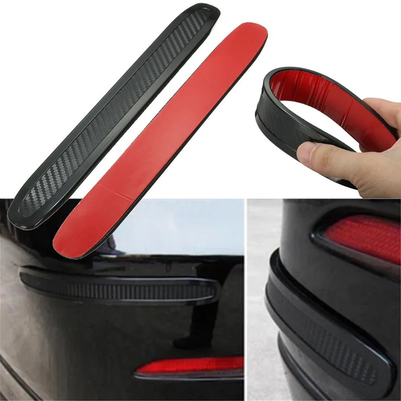 Царапина бампер защитная полоса Передняя и задняя 27*3 см 2 шт. DIY Аксессуары Набор углеродное волокно Универсальный