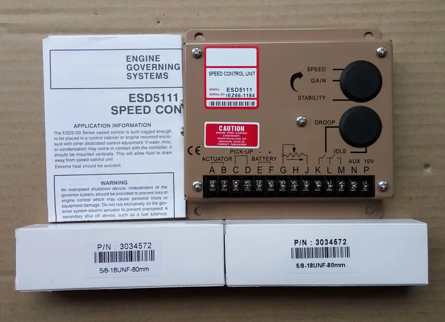 

Speed Control Unit ESD5111 with 2pcs speed sensor 3034572 total 3pcs/lot