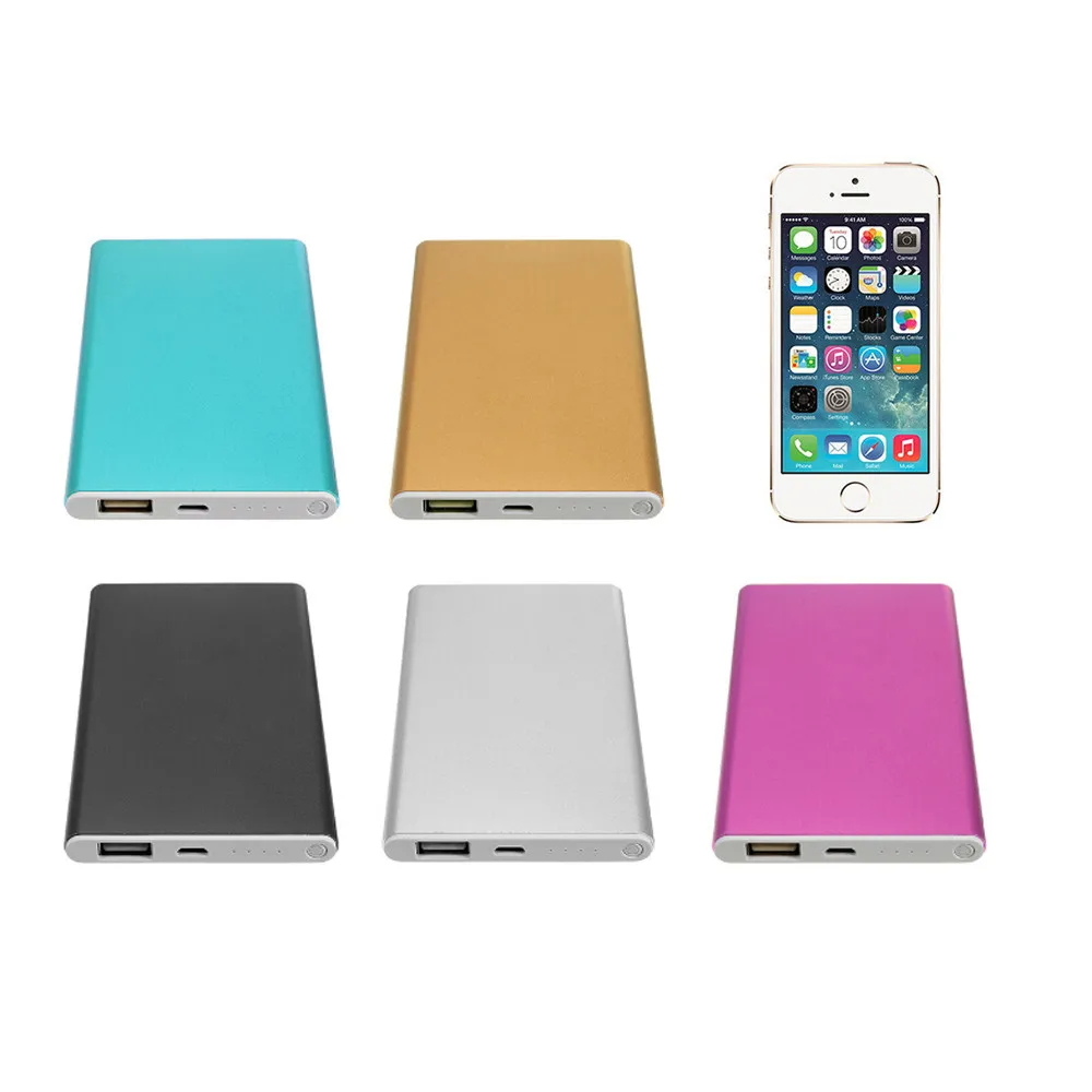 New arrival Ultrathin 12000 mAh Portable USB Battery Charger Power Bank For Iphone Smart Cell Phones Includes a charging cable