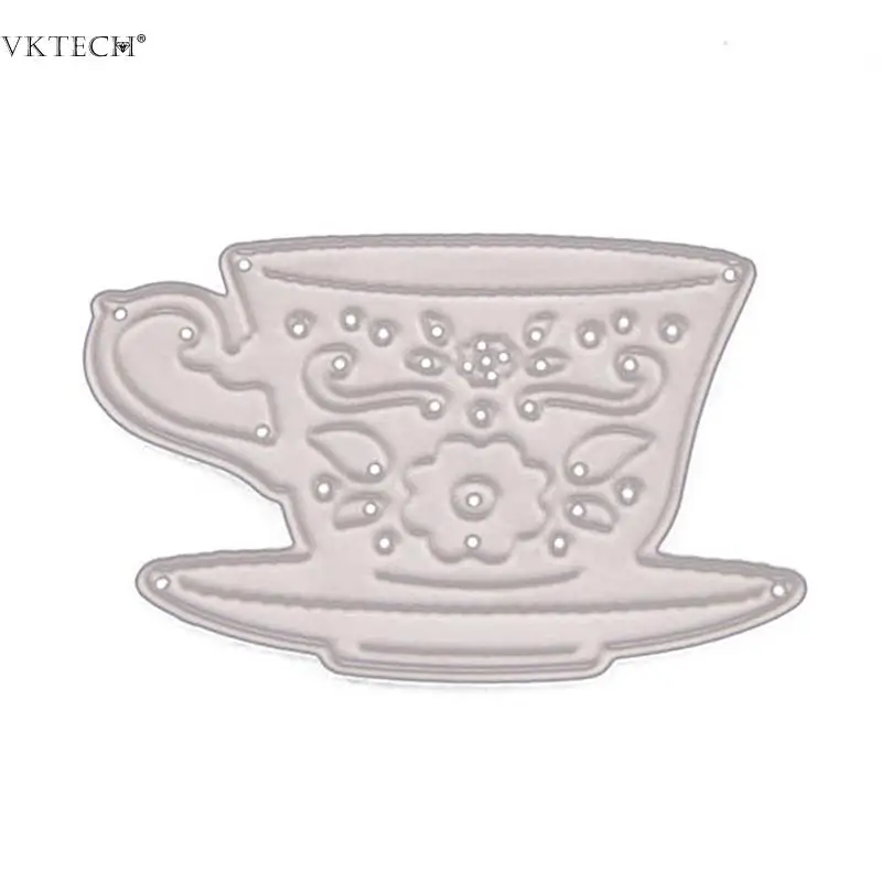 Buy Tea Cup Cutting Die Stencil for DIY Scrapbook