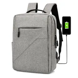 Мужские деловые рюкзаки 15,6 дюймов для ноутбука, водонепроницаемые мужские дорожные мешки для хранения одежды, повседневная зарядка через