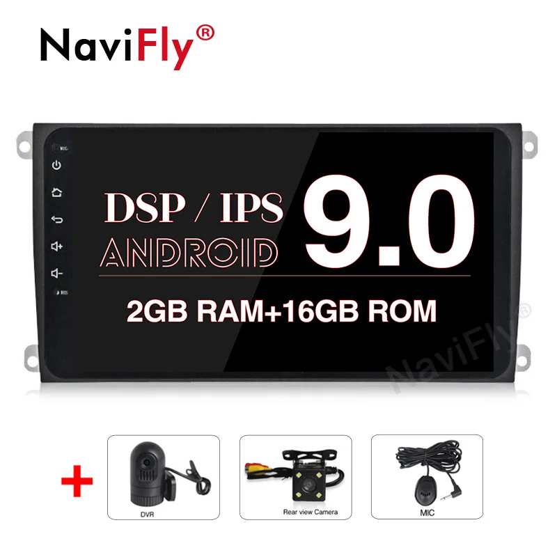 NaviFly Android9.0 ips DSP USB SD CD воспроизведение автомобиля gps FM радио кассеты для Porsche Cayenne 2003-2010 поддержка RDS OBD2 4G wifi - Цвет: add camera and dvr