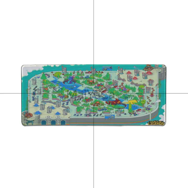 MaiYaCa крутая мода Лига Легенд карта геймер игровой коврик для мыши большой игровой коврик для мыши анти-с блокировкой скольжения ПК компьютерный стол коврик - Цвет: Lock Edge 30x80cm