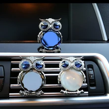 Прекрасный Сова автомобиля духи освежитель воздуха кондиционер воздуха на выходе украшения автомобильный Стайлинг автомобиля Ароматные духи с бальзамом