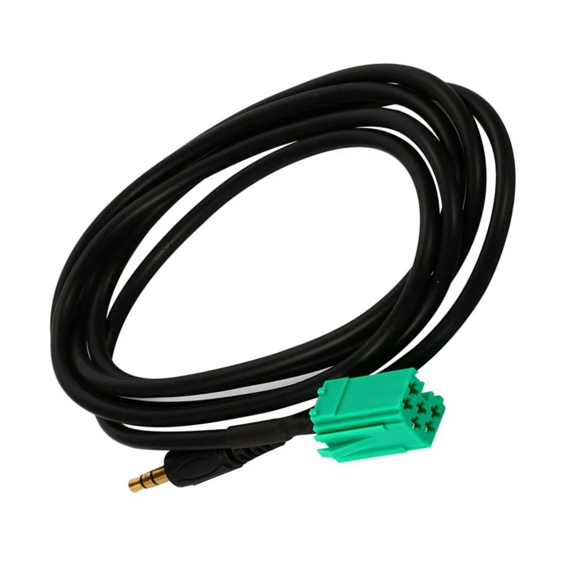 AUX Adapter Cable Renault Carminat UpDate List Mini Iso Green For iPod