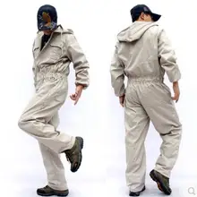 S-4XL! Новая мужская одежда с капюшоном, цельный Рабочий Комбинезон, износостойкий Повседневный свободный комплект одежды с длинным рукавом для мужчин