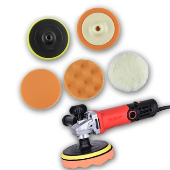 

6pcs For Jeep Renegade 4X4 Volkswagen VW Passat B6 B8 B7 CC Polo Lada Granta Vesta Car Polisher Sponge Waxing Polish Pad Tools