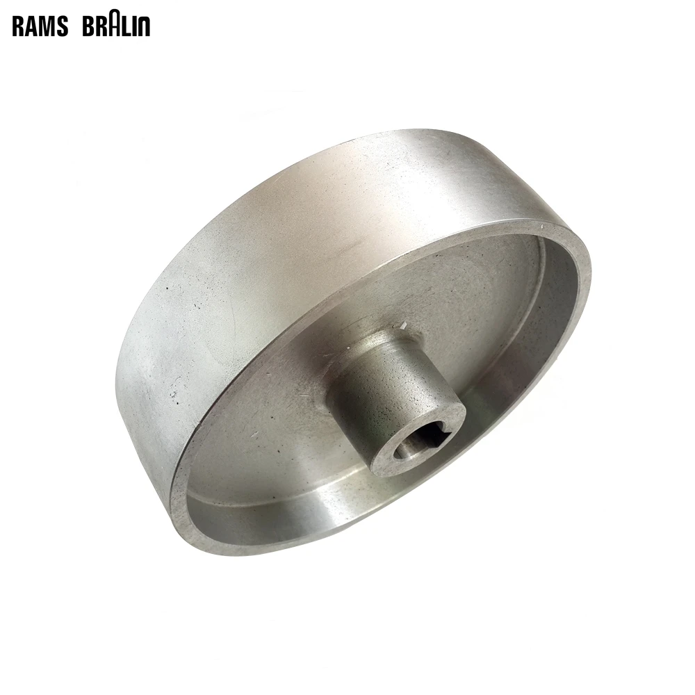 

200*54*24/19mm Fully Aluminum Belt Grinder Running Wheel Roller Driving Wheel with 10*6mm Key Slot