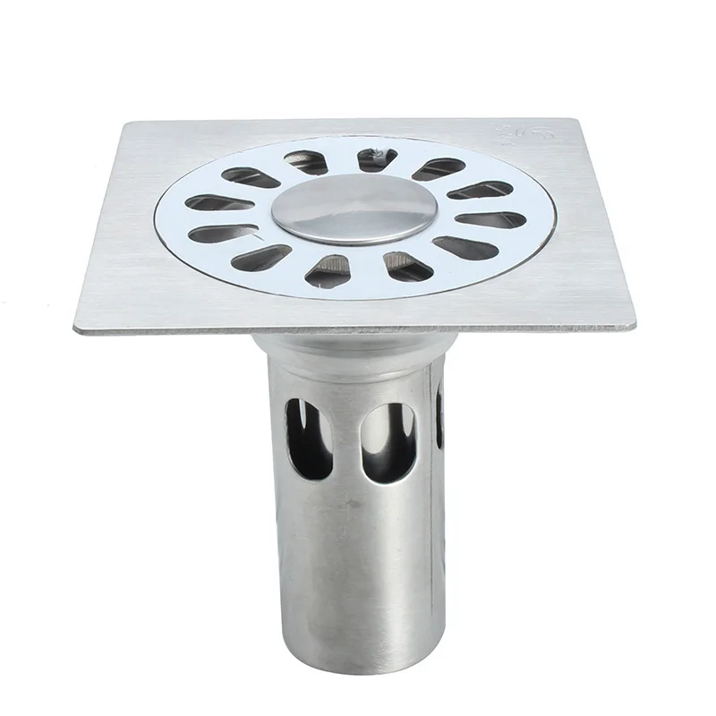 Square Stainless Steel Bathroom Toilet Washing Room Waste Drain Cover